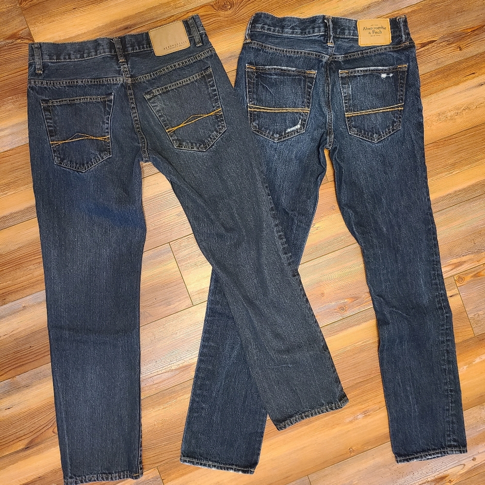 2 Pair Boy's Jeans Abercrombie & Aeropostale